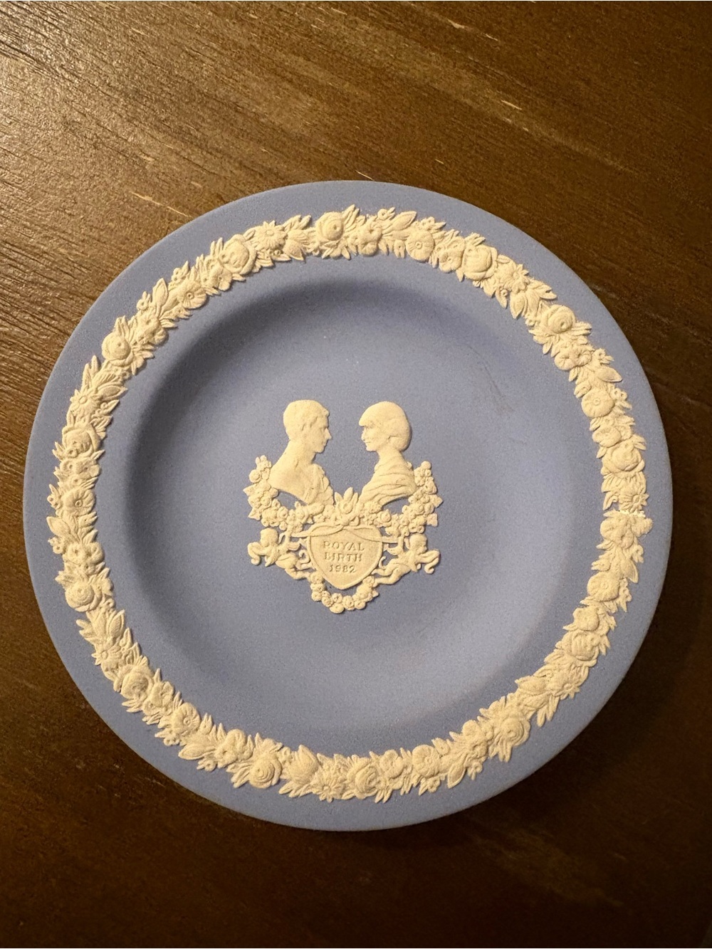 Wedgwood Blue and White Jasperware Commemorative Plate